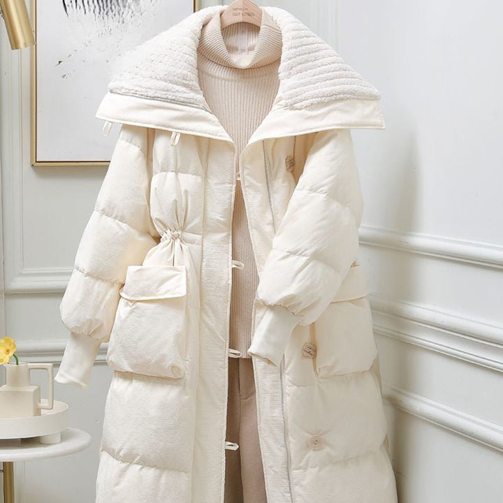 Gewatteerde lange jas voor dames - Amandine