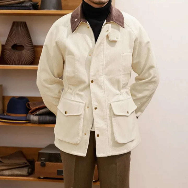 Luxe corduroy herenjack in herfststijl - Robinson