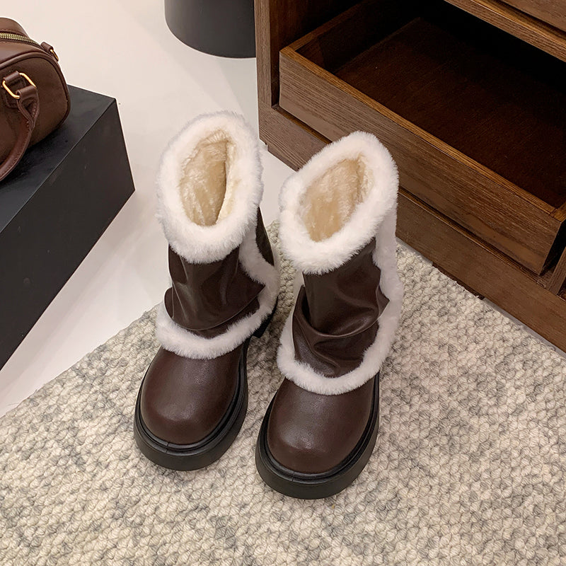 Winterlaarzen voor dames met zachte voering - Elsbethr