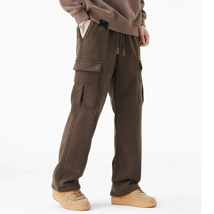 Corduroy broek voor heren met fleece voering - Auren