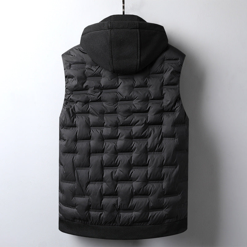 Gewatteerd lichtgewicht gilet met capuchon voor heren - Havel