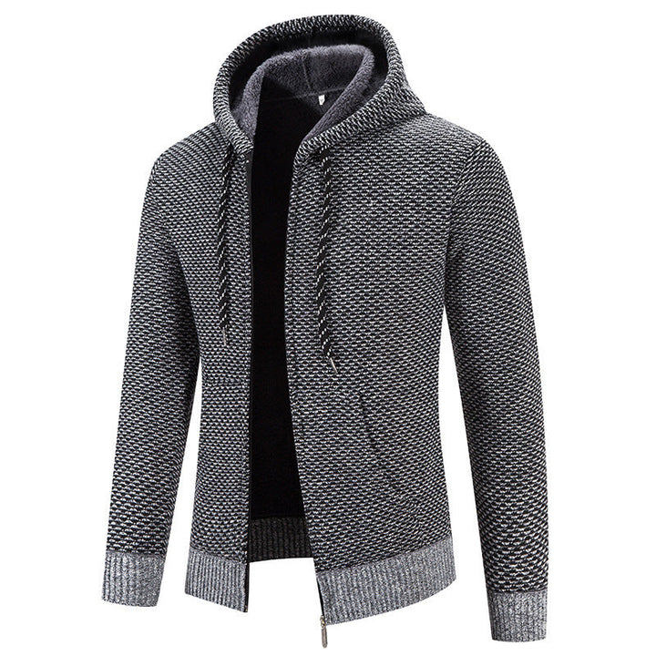 Herencardigan met capuchon en binnenvoering - Rynor
