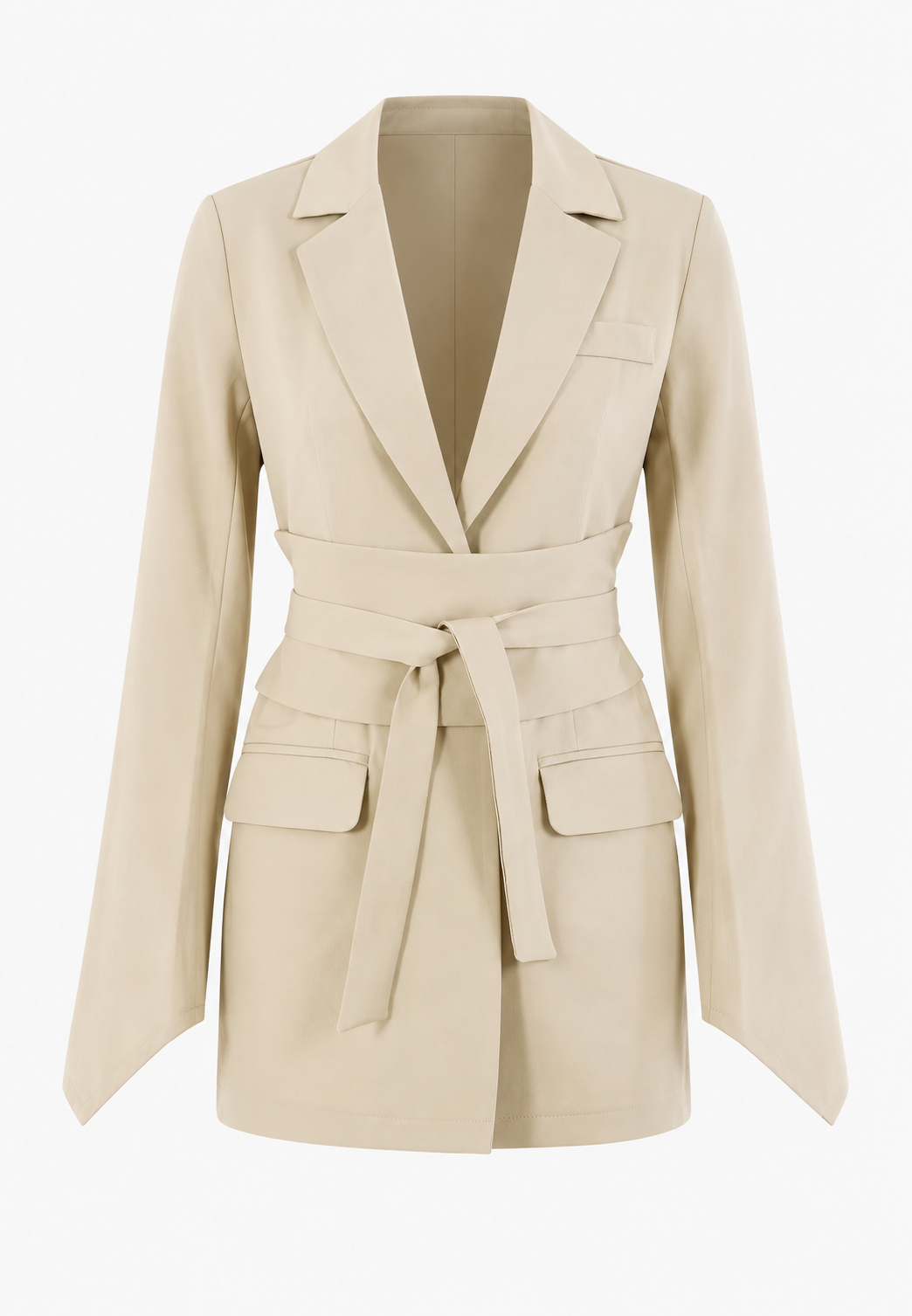 Getailleerde damesblazer met riem - Mila