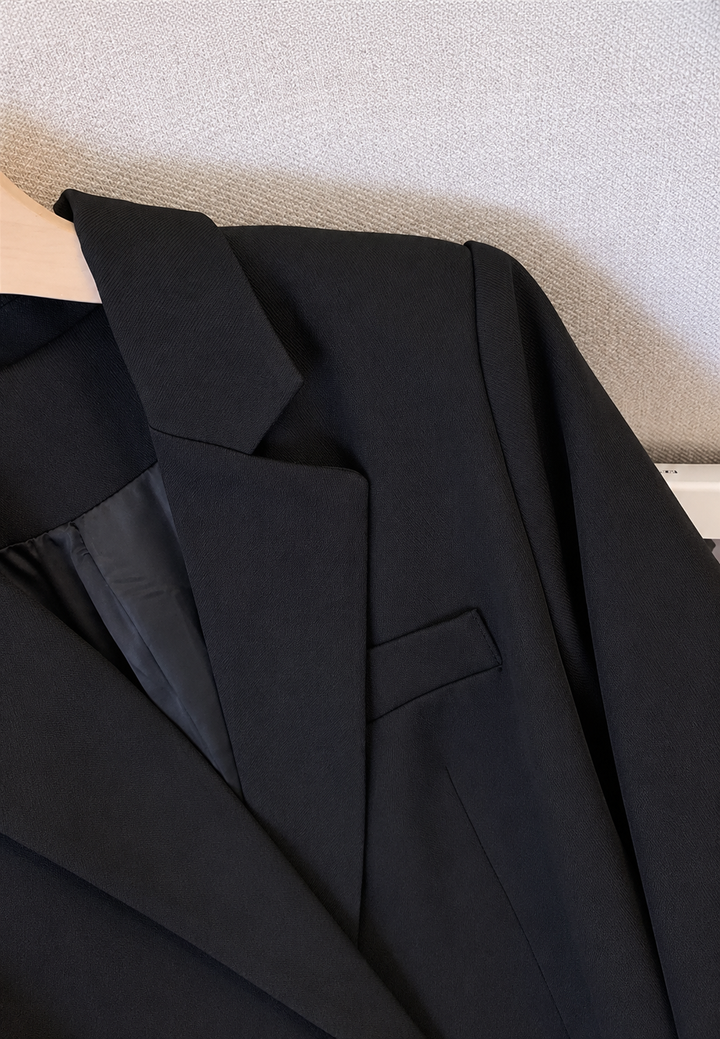 Damesblazer met dubbele knoopsluiting, revers en metalen knopen - Britta