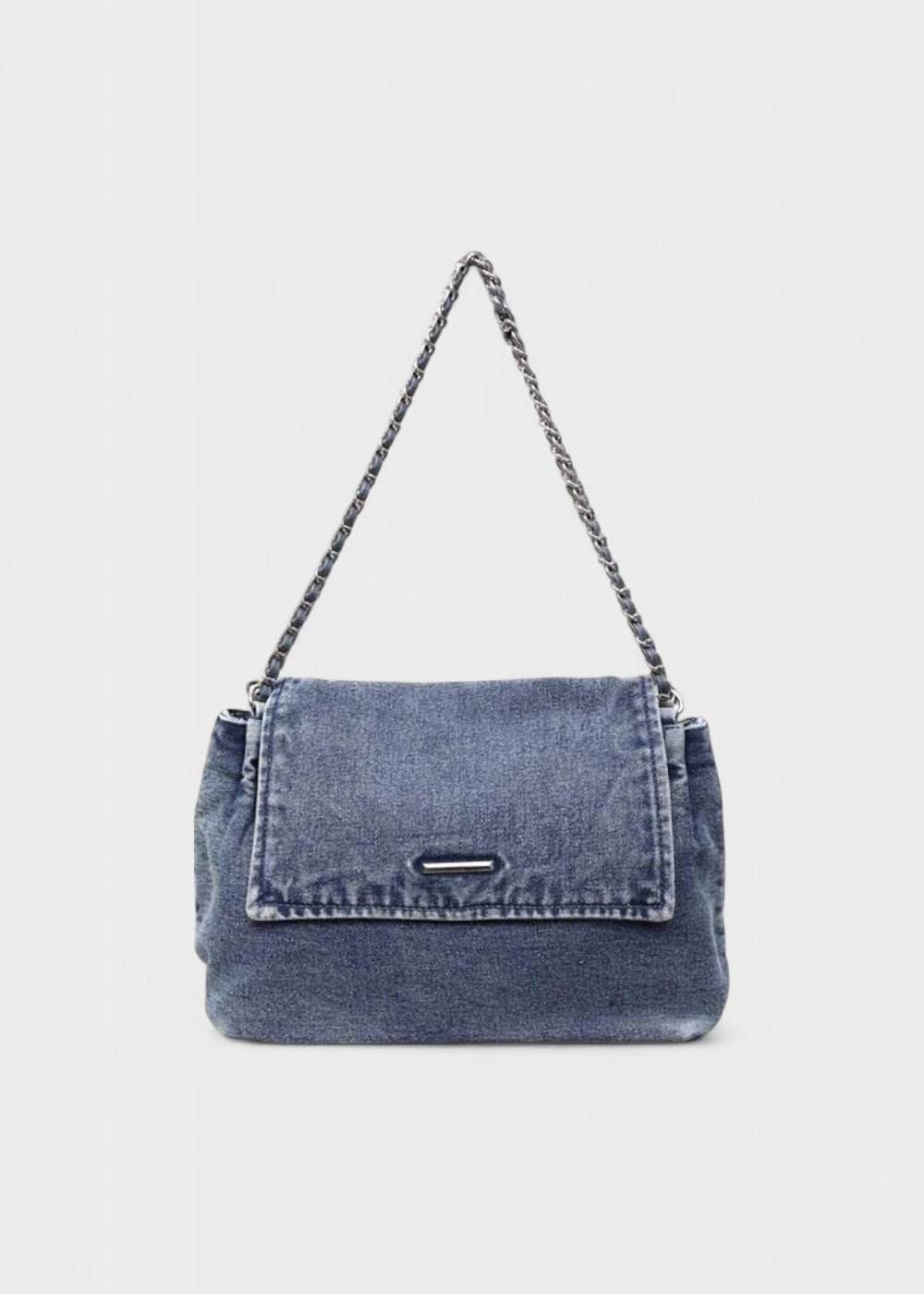 Denim urban stijl metallic kettingtas - Briseida