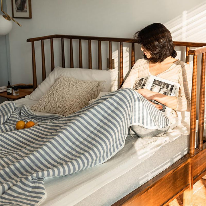 Gestreepte licht zomerse sprei