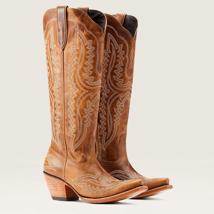 Hoge cowboylaarzen voor dames met borduursels - Annelie