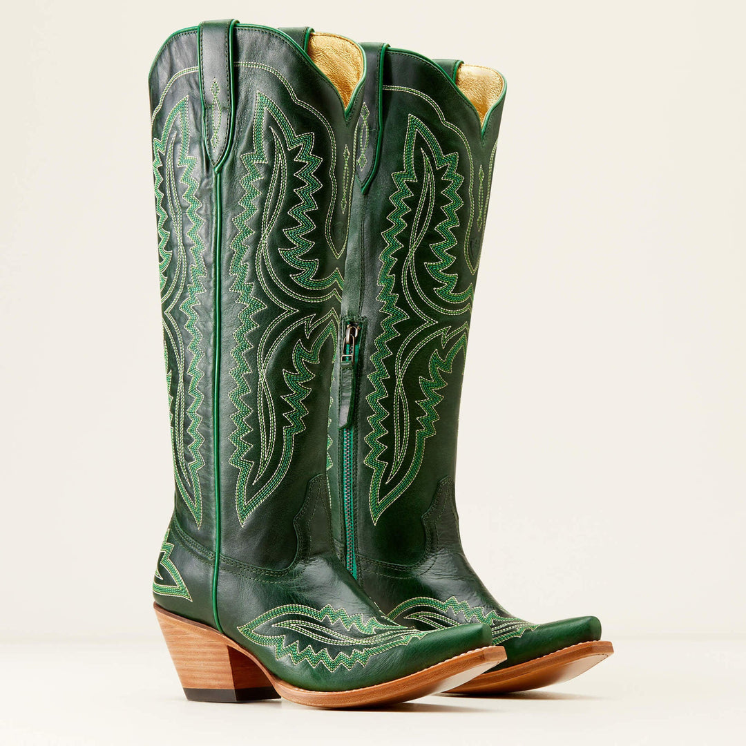 Hoge cowboylaarzen voor dames met borduursels - Annelie