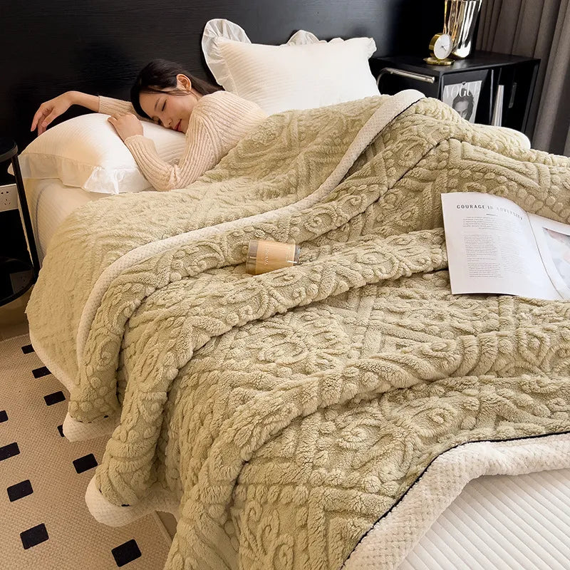 Luxe gewatteerde winterdeken