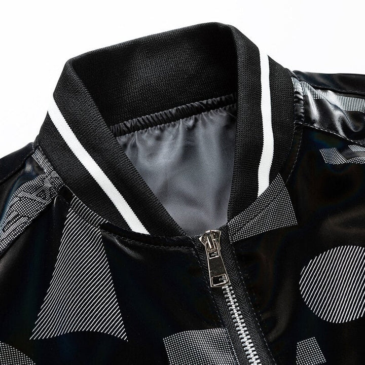 Heren bomberjack met grafische print - Varlen