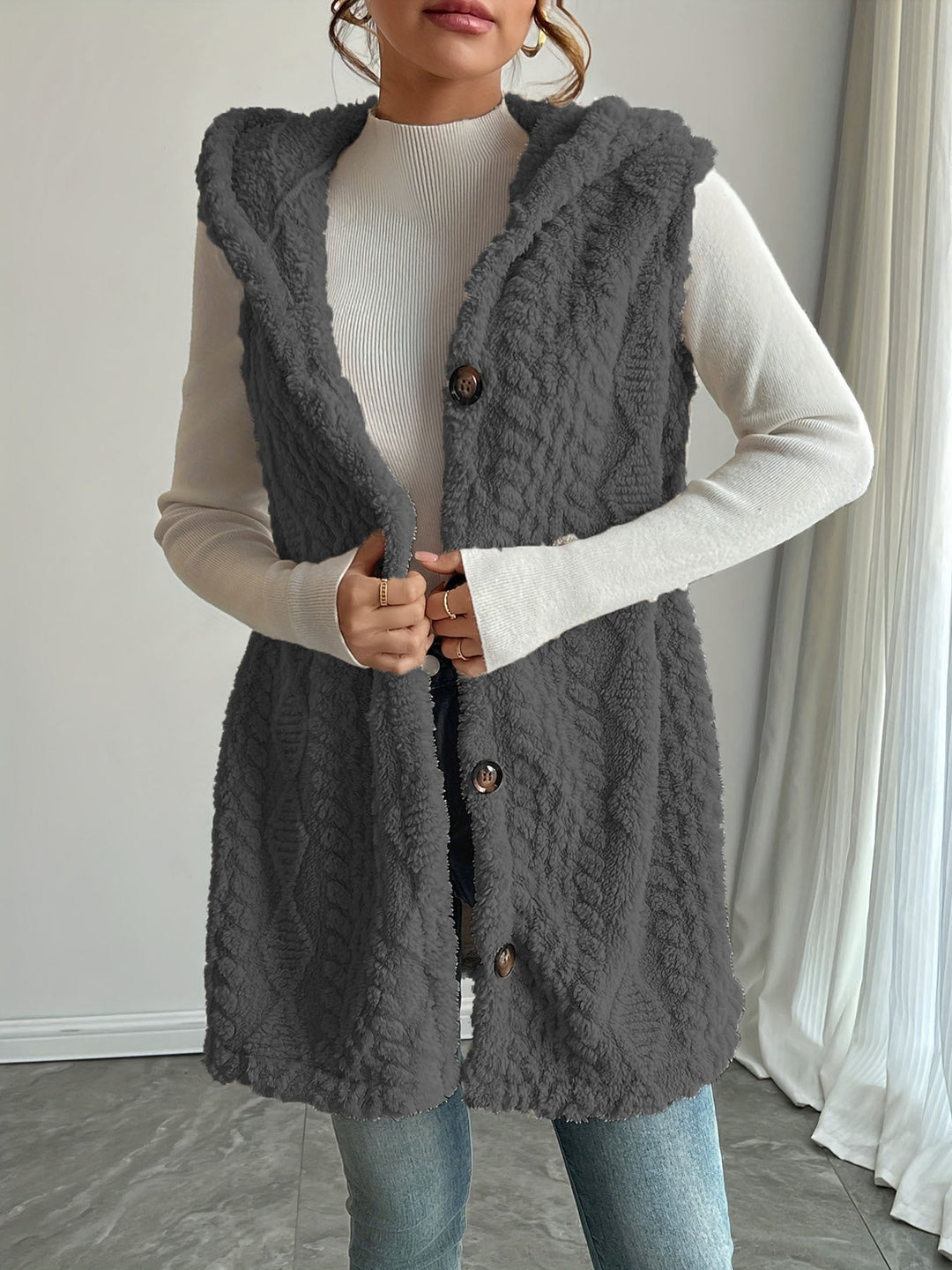 Damesgilet met capuchon - Aria