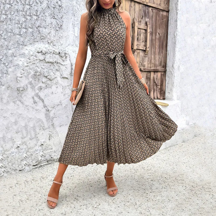 Sophia - Modieuze en elegante mouwloze jurk voor dames, getailleerd