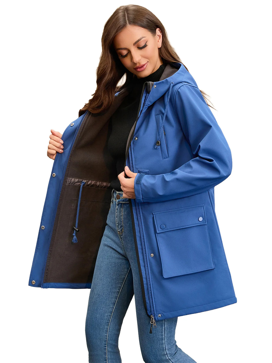 Waterdicht softshell damesjack met capuchon - Elina