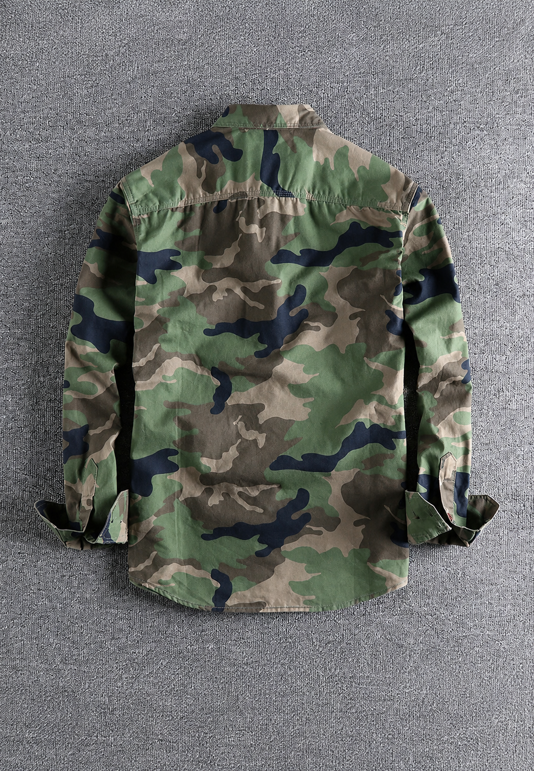 Camouflagehemd voor heren met lange mouwen en borstzak - Orsen