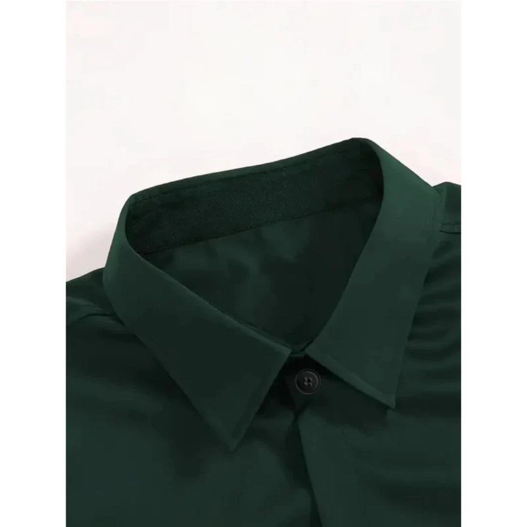 Herenoverhemd met lange mouwen, slim fit en klassieke kraag - Heinrich