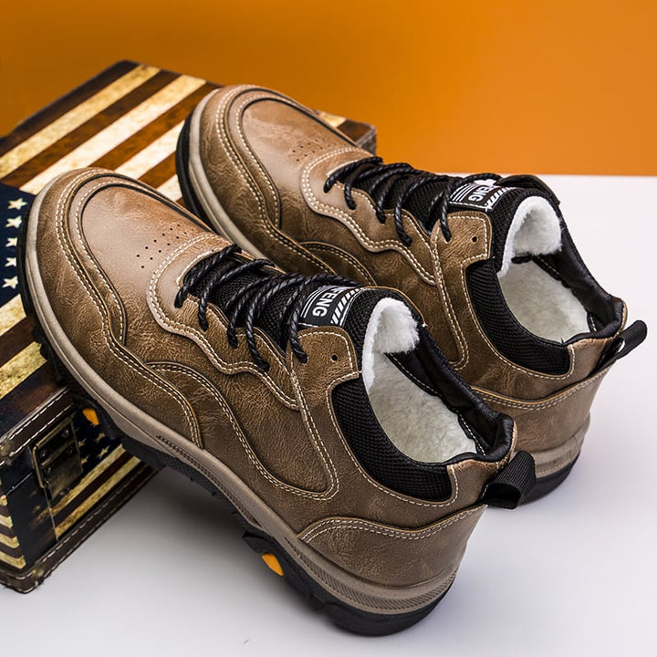 Herenpantoffels met wollige voering - Darel