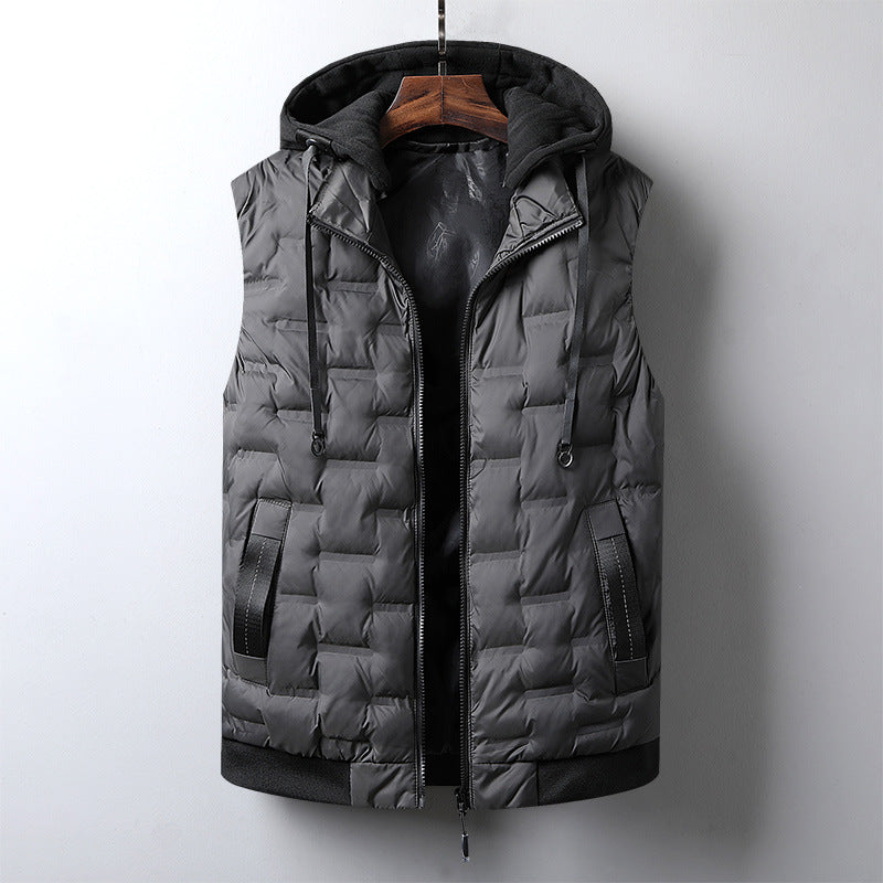 Gewatteerd lichtgewicht gilet met capuchon voor heren - Havel