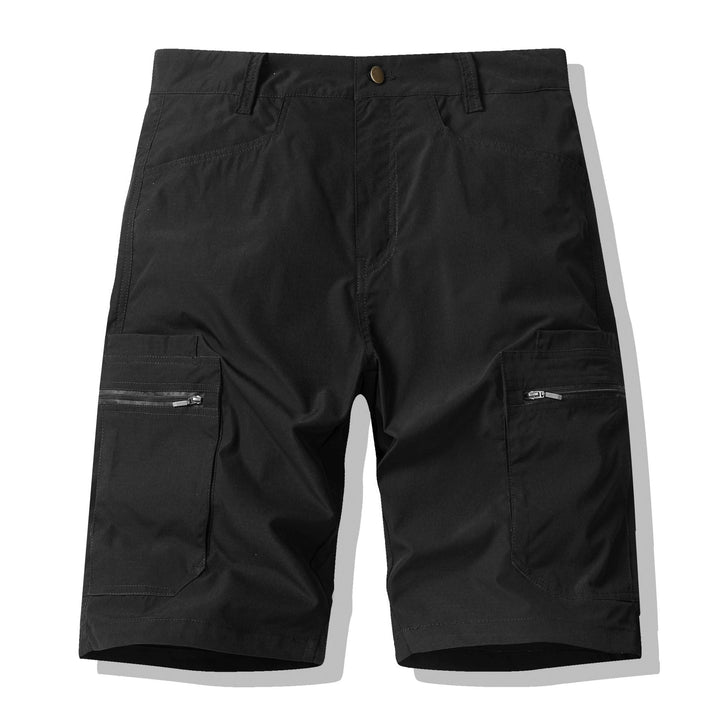 Cargo shorts met zakken en zijrits voor heren - Erling