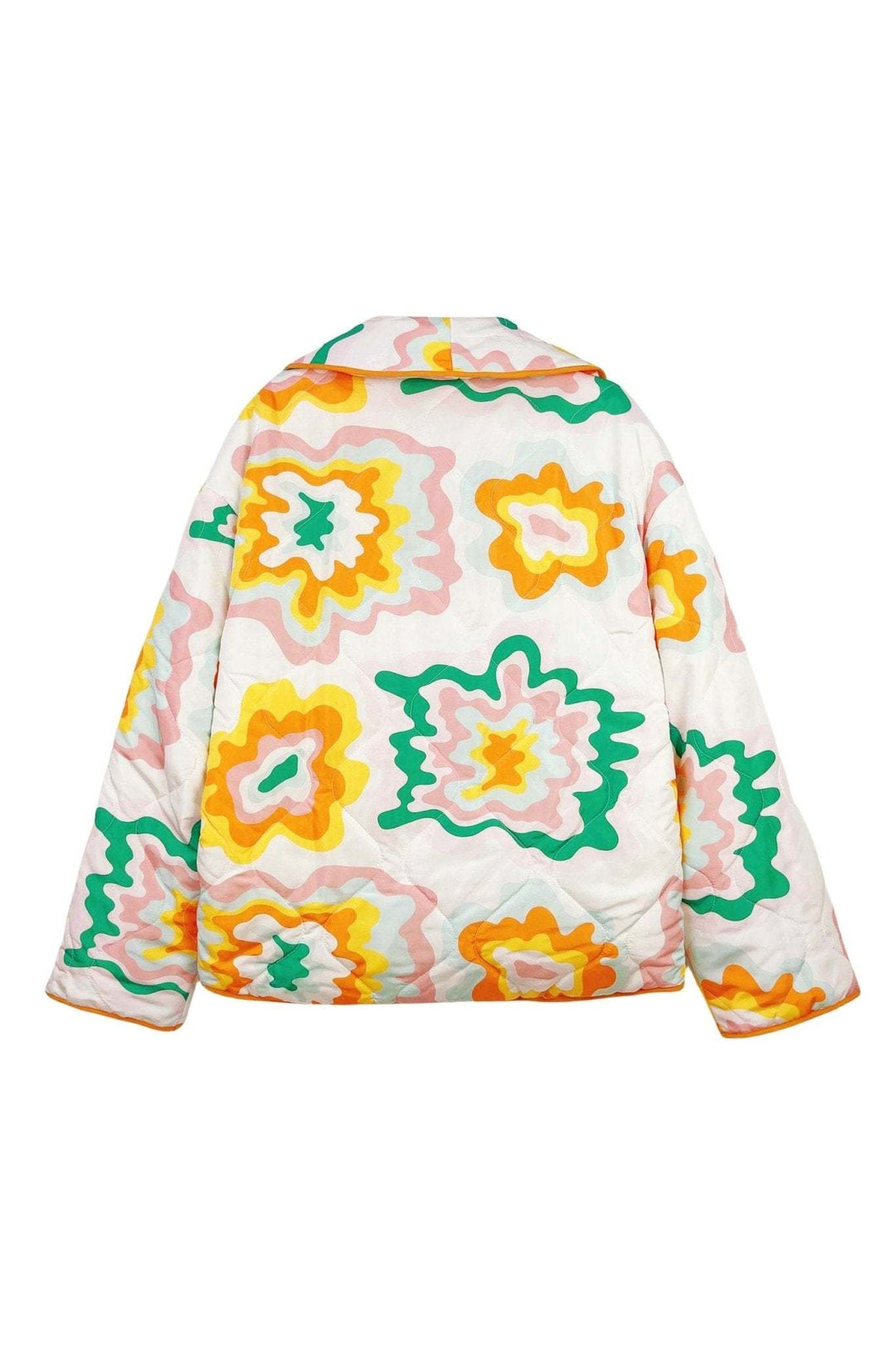 Damesjasje met grote bloemen, ruitwattering en bohostijl - Mirthe
