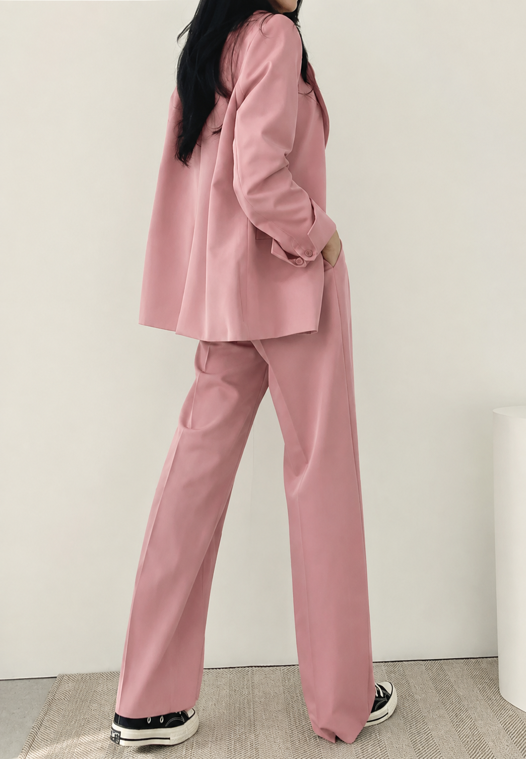Tweedelig damespak met blazer en rechte broek - Athena