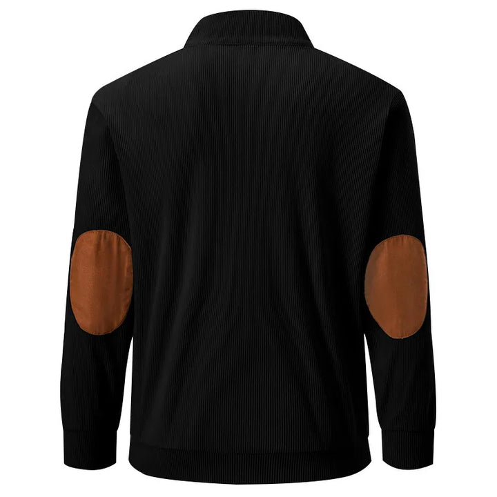 Kaym - Sweater met lange mouwen en opstaande kraag voor heren