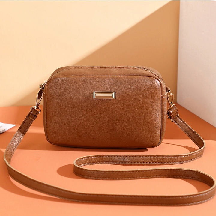 Schoudertas van synthetisch leer voor dames - Clara