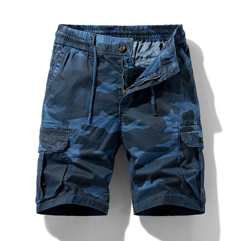Camouflage cargo shorts met zijzakken voor heren - Carson