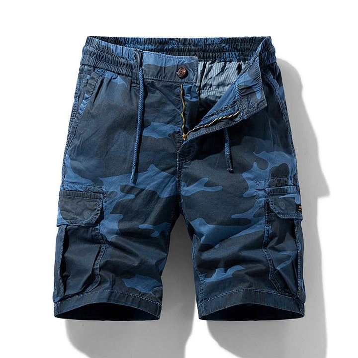 Camouflage cargo shorts met zijzakken voor heren - Carson