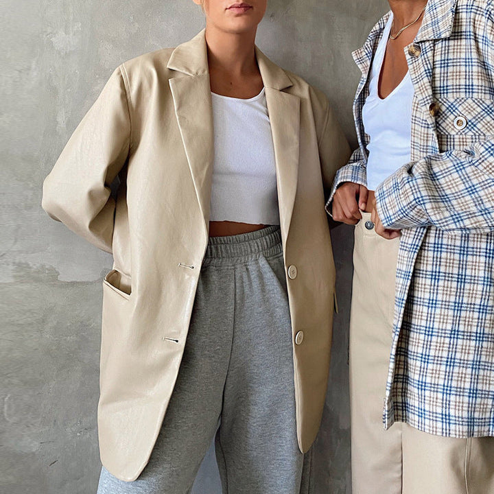 Damesschoen met leereffect - Neyra