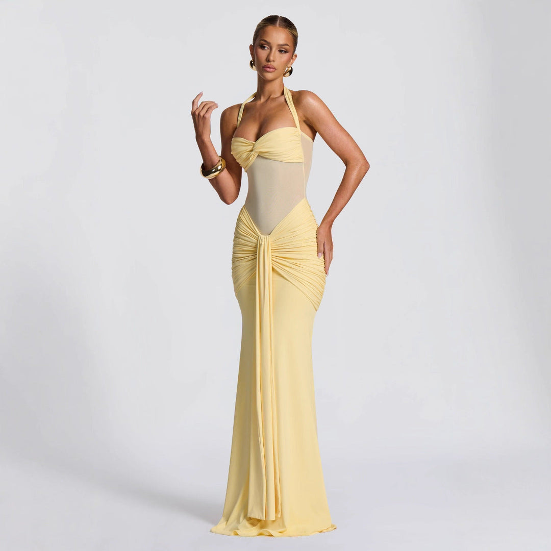 Strakke jurk met bandjes - Elara