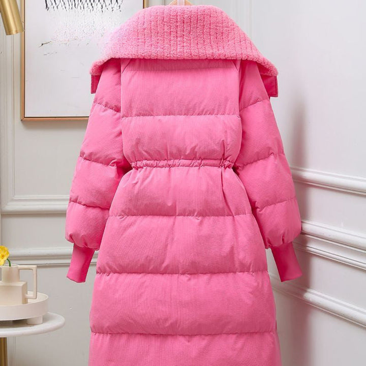 Gewatteerde lange jas voor dames - Amandine