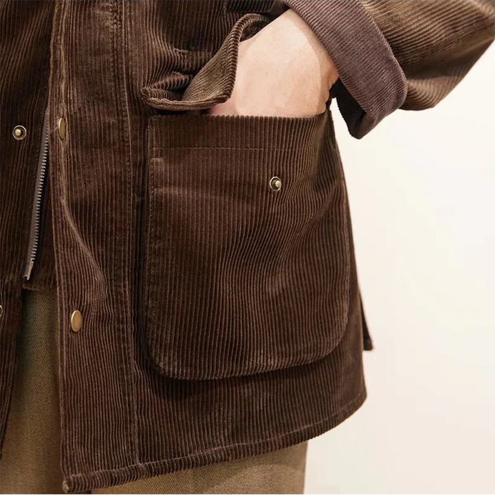 Luxe corduroy herenjack in herfststijl - Robinson