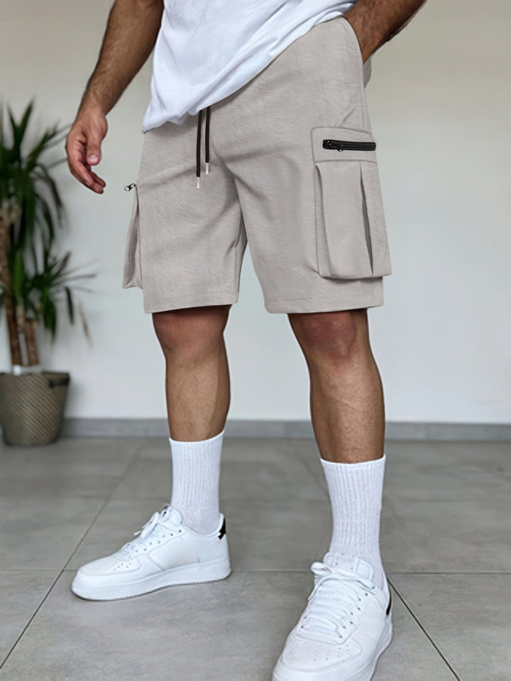 Heren cargoshort utility zakken terracotta kleur - Dakar