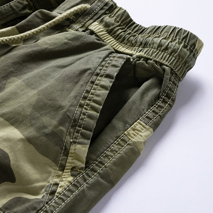 Camouflage cargo shorts met zijzakken voor heren - Carson