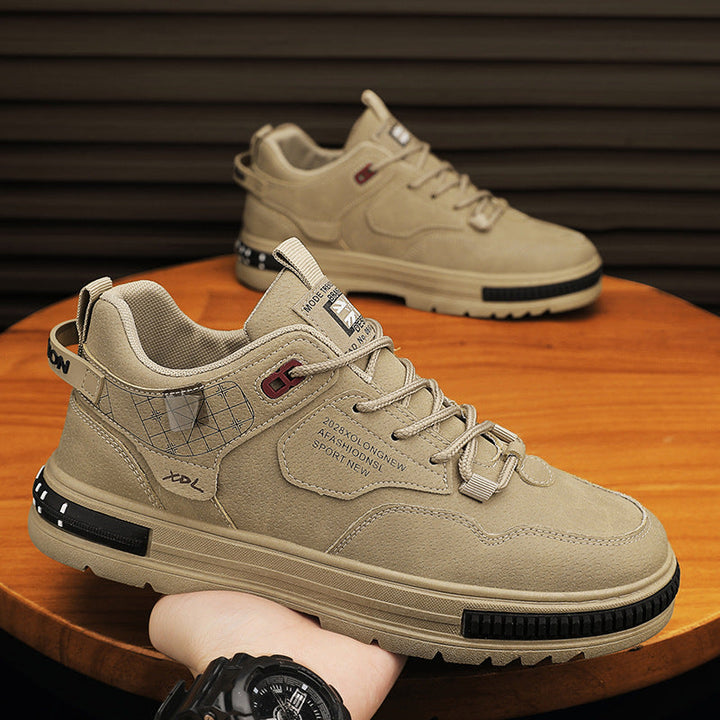 Stoffen enkellaarsjes heren technische structuur - Haldorik