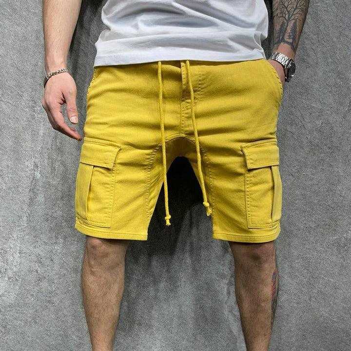 Katoenen herenshort met cargozakken - Dario