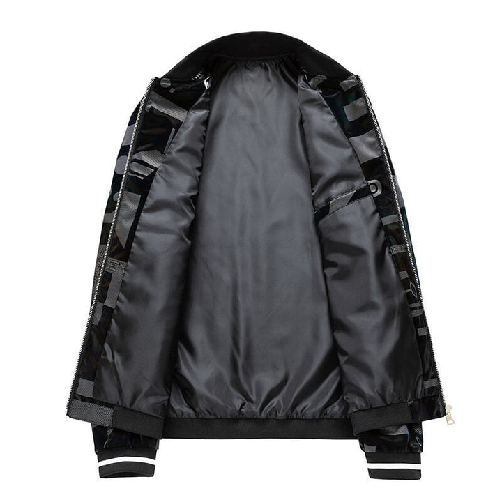 Heren bomberjack met grafische print - Varlen