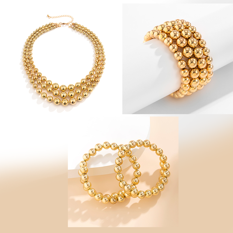 Amelie - Elegante pelline chique kettingset