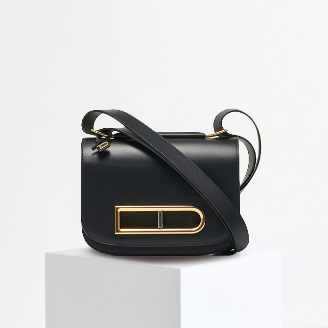 Ember Elegante leren crossbodytas