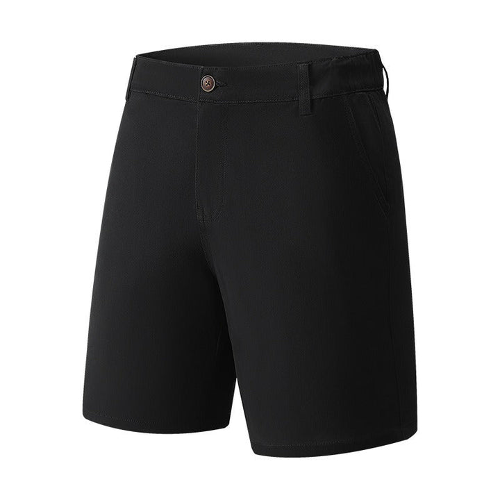 Rechte, casual, geweven stretchshort voor heren - Andrés