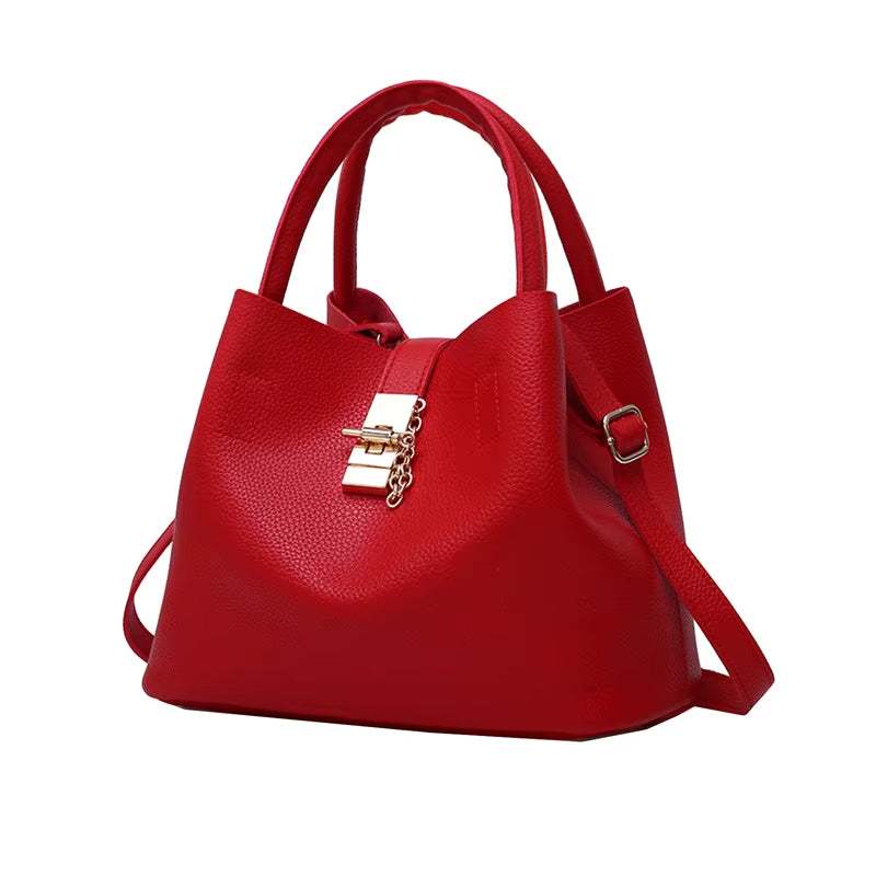 Schoudertas met lycheestructuur - Alessia