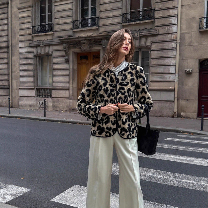 Jas met luipaardprint voor dames - Narelle