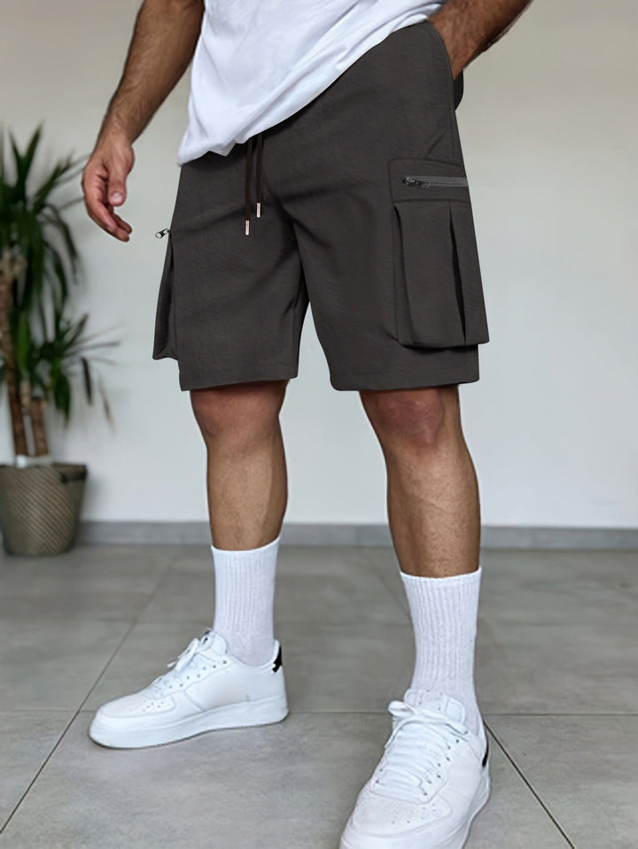 Heren cargoshort utility zakken terracotta kleur - Dakar