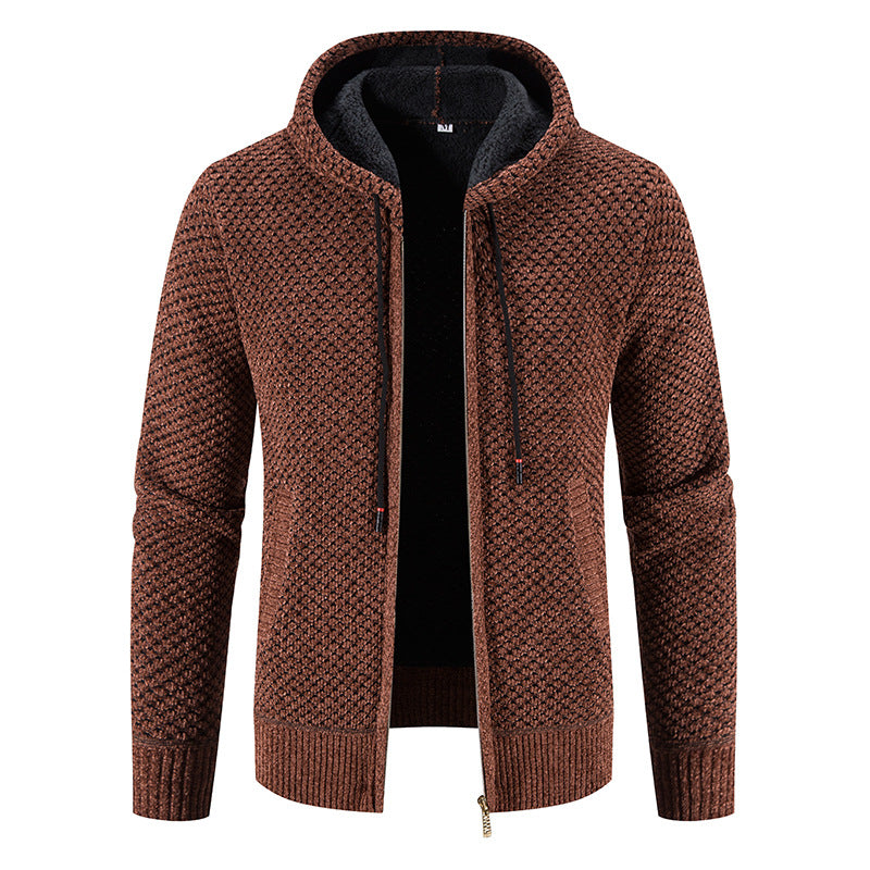 Herencardigan met capuchon en binnenvoering - Rynor