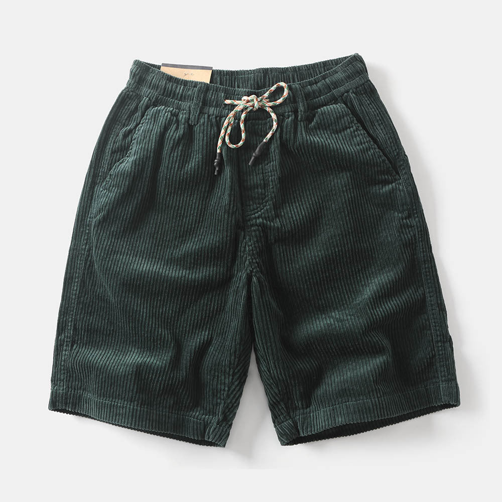 Corduroy korte broek met trekkoord voor heren - Dalton
