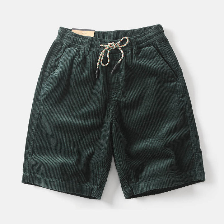 Corduroy korte broek met trekkoord voor heren - Dalton