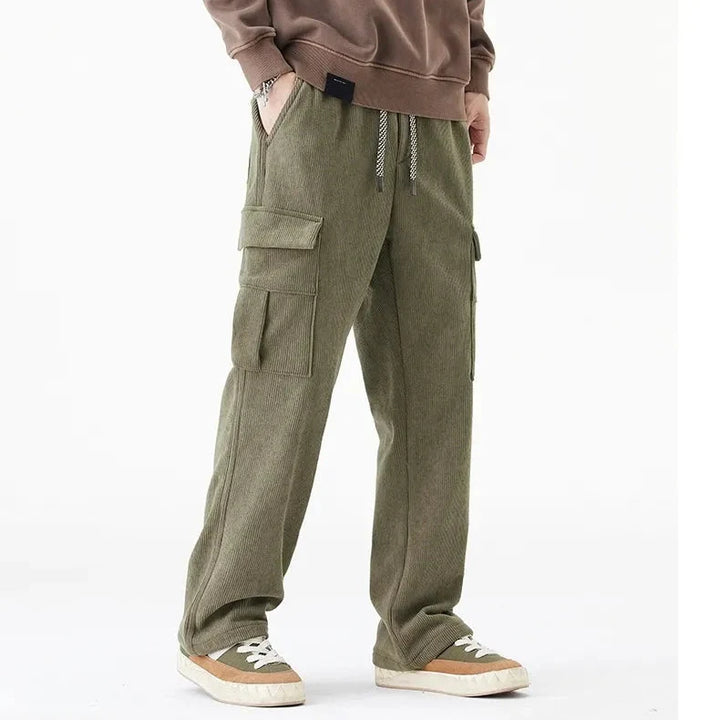 Corduroy broek voor heren met fleece voering - Auren