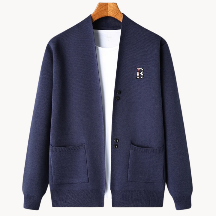 Recht gesneden herenvest met gespreide kraag - Einar