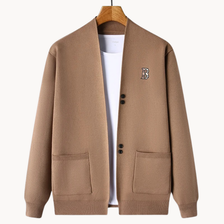 Recht gesneden herenvest met gespreide kraag - Einar