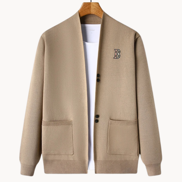 Recht gesneden herenvest met gespreide kraag - Einar